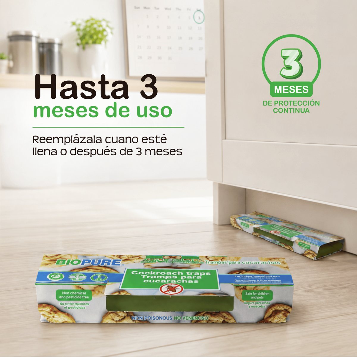 Combo Trampas de pegamento para cucarachas y moscas 10+10 PACK - 100% Ecológico.
