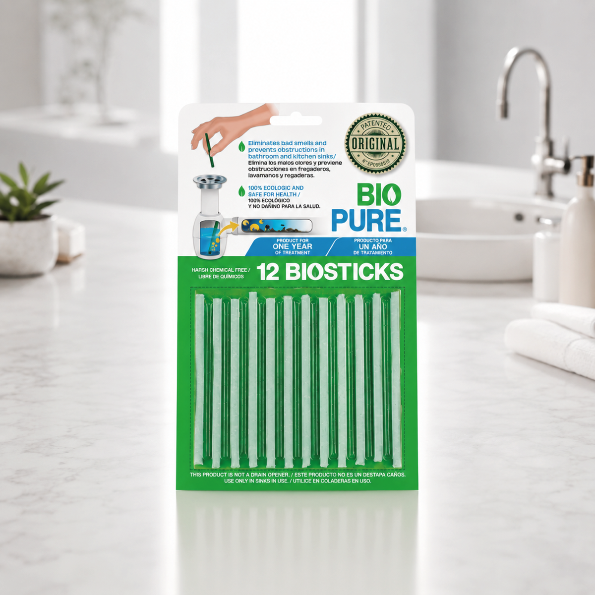 Tratamiento contra malos olores en tuberías coladeras - Baño y cocina.