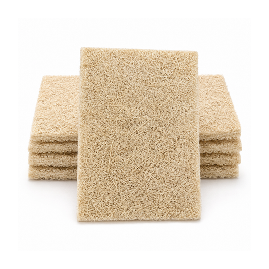 Fibra biodegradable para lavar trastes, loza, cocina. No daña ni raya - 80% fibra de agave (24 piezas)