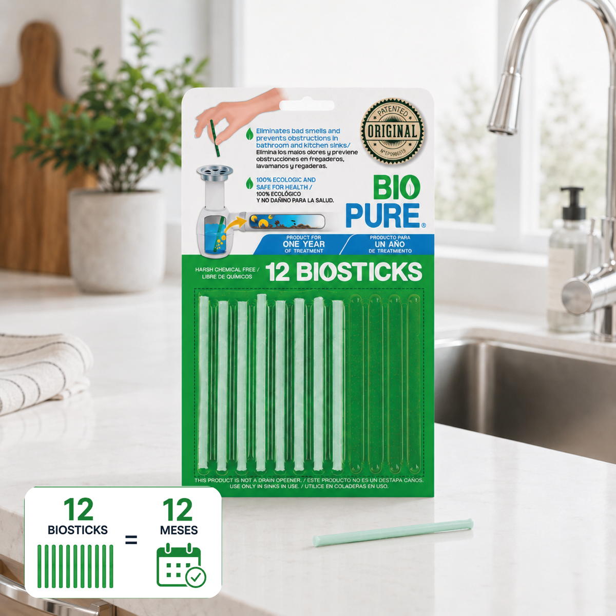 Tratamiento contra malos olores en tuberías coladeras - Baño y cocina.