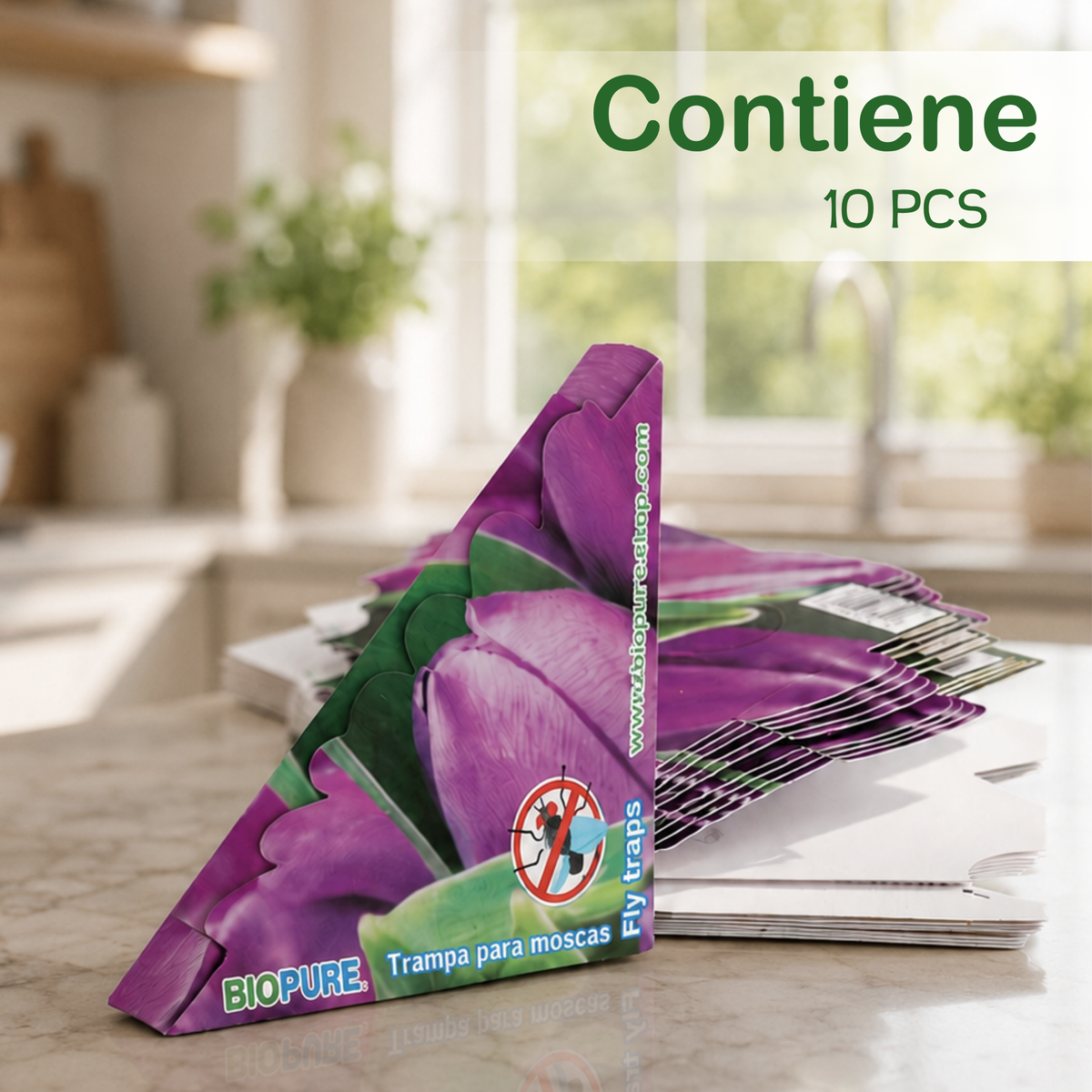 Combo Trampas de pegamento para cucarachas y moscas 10+10 PACK - 100% Ecológico.
