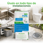 Drain Unblocker Sachets - Destapacaños  y tratamiento preventivo para WC's, trampas de grasa y alcantarillas.